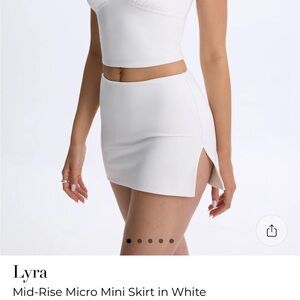 NWT oh Polly white mini skirt